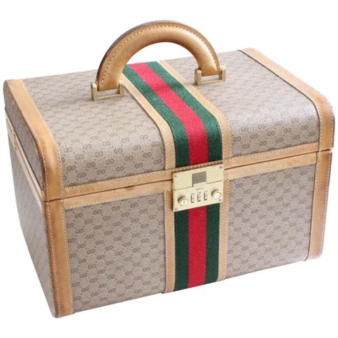 gucci 087 train case|Gucci Train Case with Mirror and Lock GG Logo Canvas .